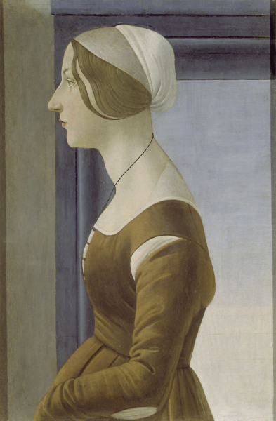 Botticelli / Portr.of Young Woman / 1475 from Sandro Botticelli
