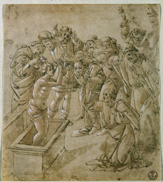Botticelli / Raising Theophilus  son from Sandro Botticelli