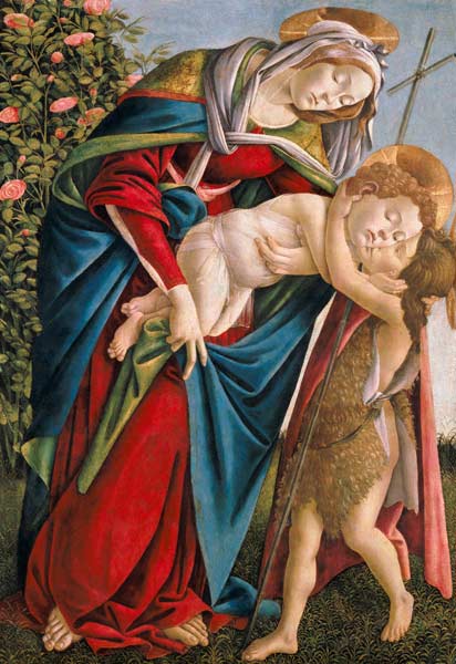 Madonna mit Kind und dem Johannesknaben. from Sandro Botticelli