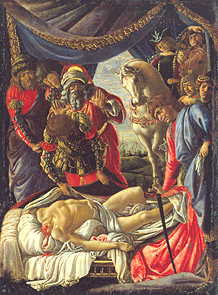 Die Entdeckung des getöteten Holofernes. from Sandro Botticelli