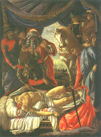 Discovery of the dead Holofernes from Sandro Botticelli