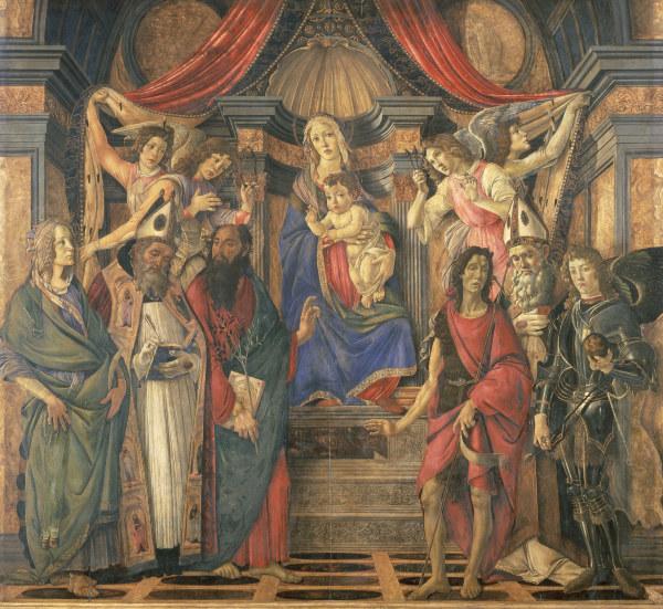 Enthroned Madonna / Botticelli / c.1490 from Sandro Botticelli
