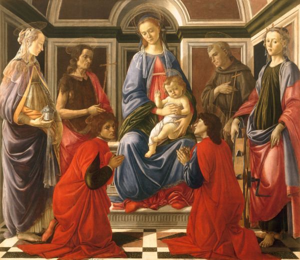 Enthroned Madonna & Saints / Botticelli from Sandro Botticelli