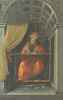 Der Hl. Augustinus im Gehäuse. from Sandro Botticelli