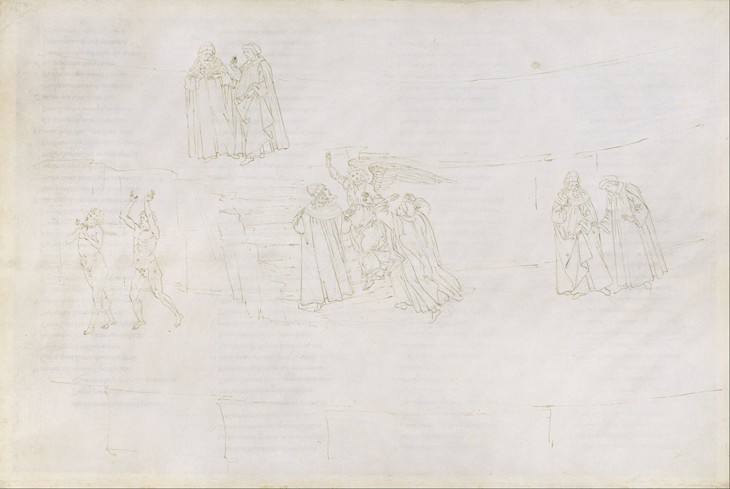 Illustration to the Divine Comedy by Dante Alighieri (Purgatorio 17) from Sandro Botticelli