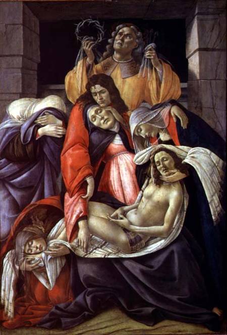 Lamentation over the Dead Christ from Sandro Botticelli