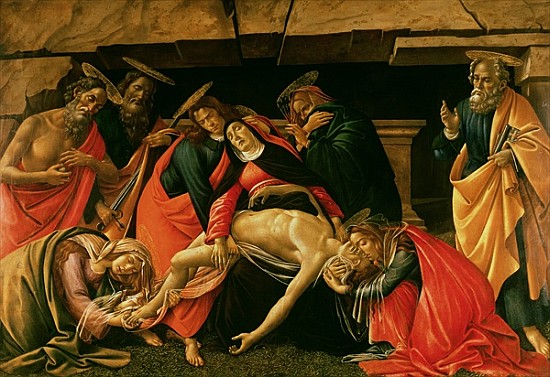 Lamentation of Christ. c.1490 from Sandro Botticelli