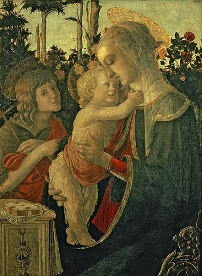 Madonna and Child with St. John the Baptist (for details see 93885, 93887) from Sandro Botticelli