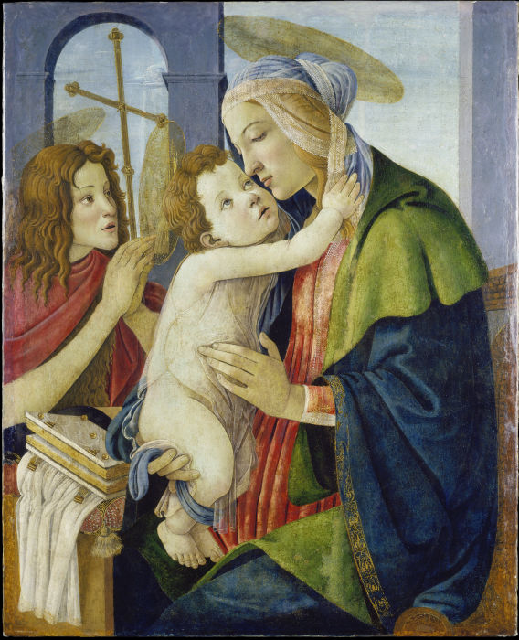 Madonna and Child with the Infant St. John from Sandro Botticelli