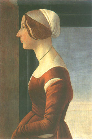 Portrait of a woman from Sandro Botticelli