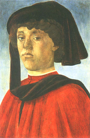 Portrait of a young man from Sandro Botticelli