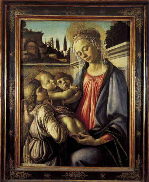 S.Botticelli / Mary w.Child & Angels from Sandro Botticelli