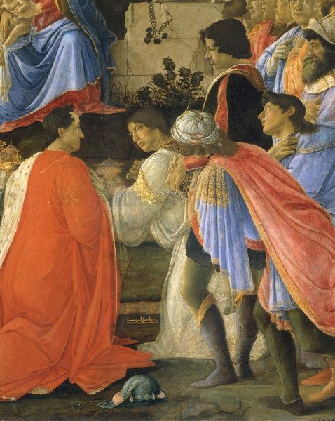 S.Botticelli, Adoration of Kings, Det. from Sandro Botticelli
