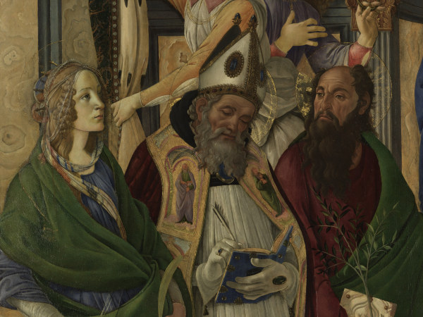 S.Botticelli, Katharina, Augustinus u.a. from Sandro Botticelli