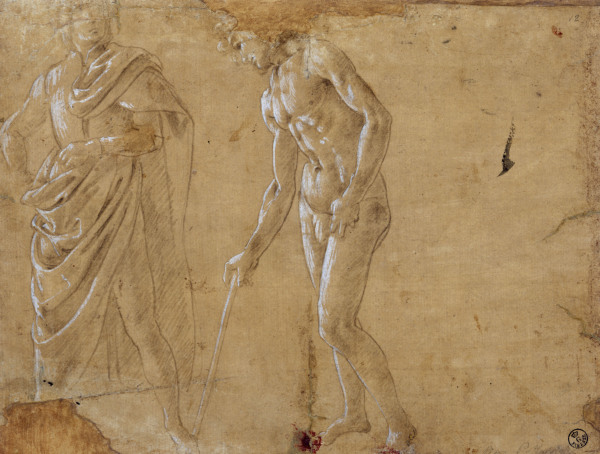 S.Botticelli, Zwei Figurenstudien from Sandro Botticelli
