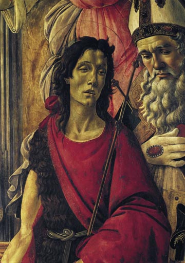 Thronende Madonna mit dem Kinde, Engeln und Heiligen from Sandro Botticelli