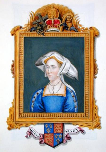 Portrait of Anne Boleyn wrongly called Queen Mary from 'Memoirs of the Court of Queen Elizabeth' from Sarah Countess of Essex