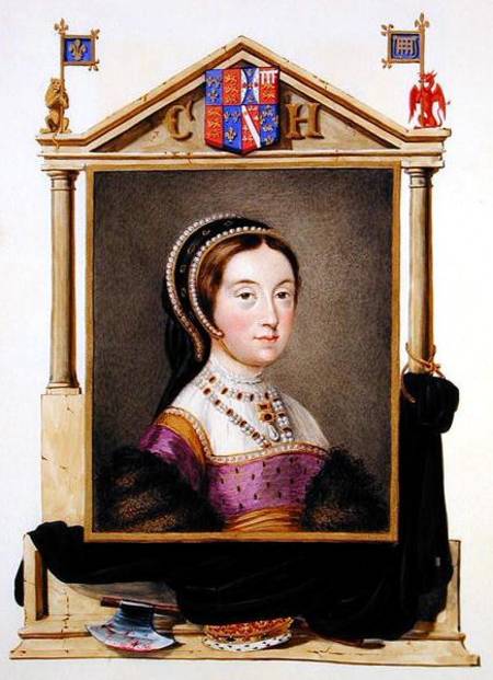 Portrait of Catherine Howard (c.1520-d.1542) 5th Queen of Henry VIII from 'Memoirs of the Court of Q from Sarah Countess of Essex