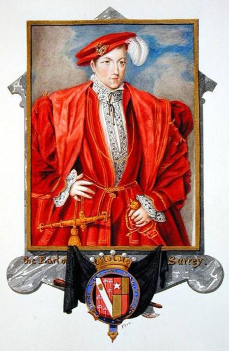 Portrait of Henry Howard (c.1517-47) Earl of Surrey from 'Memoirs of the Court of Queen Elizabeth' from Sarah Countess of Essex