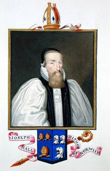 Portrait of Joseph Hall (1574-1656) Bishop of Norwich from 'Memoirs of the Court of Queen Elizabeth' from Sarah Countess of Essex