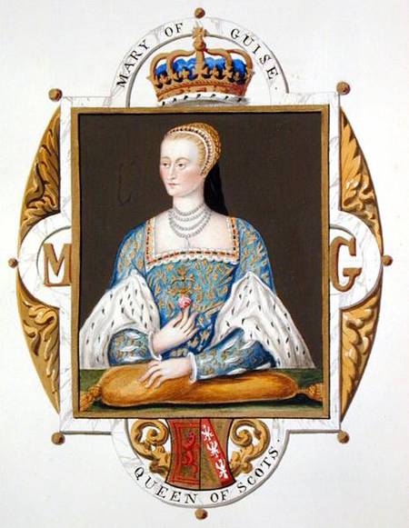 Portrait of Mary of Guise (1515-60) Queen of Scotland from 'Memoirs of the Court of Queen Elizabeth' from Sarah Countess of Essex