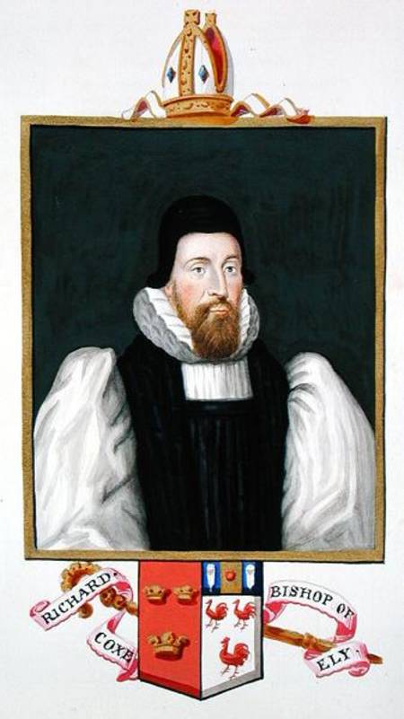Portrait of Richard Cox (1500-81) Bishop of Ely from 'Memoirs of the Court of Queen Elizabeth' from Sarah Countess of Essex