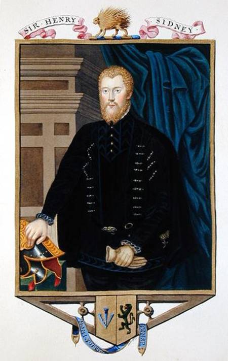 Portrait of Sir Henry Sidney (1529-86) from 'Memoirs of the Court of Queen Elizabeth' from Sarah Countess of Essex
