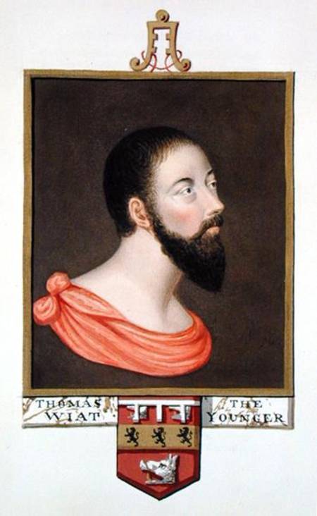 Portrait of Sir Thomas Wyatt the Younger (c.1521-54) from 'Memoirs of the Court of Queen Elizabeth' from Sarah Countess of Essex