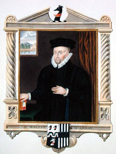Portrait of Sir Walter Mildmay (c.1520-89) from 'Memoirs of the Court of Queen Elizabeth' after a po from Sarah Countess of Essex
