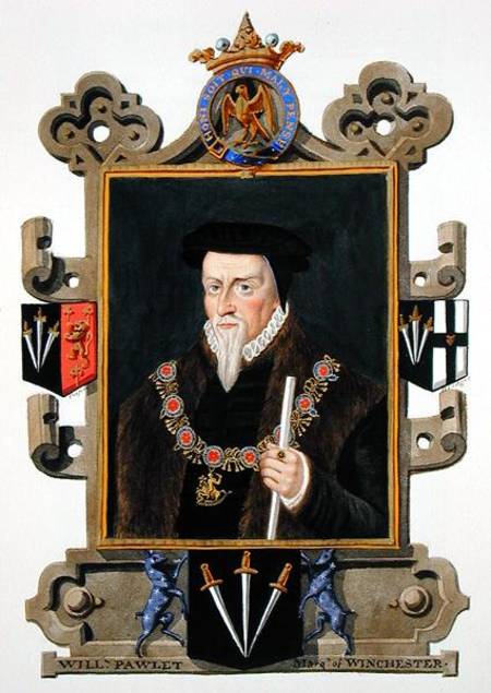 Portrait of Sir William Paulet (c.1485-1572) Marquis of Winchester from 'Memoirs of the Court of Que from Sarah Countess of Essex