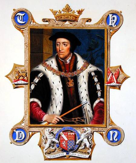 Portrait of Thomas Howard (1473-1554) 3th Duke of Norfolk from 'Memoirs of the Court of Queen Elizab from Sarah Countess of Essex