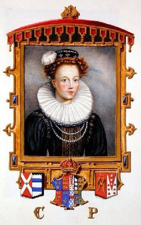 Portrait of Catherine Parr (1512-1548) Sixth Wife of Henry VIII as a Young Widow from 'Memoirs of th
