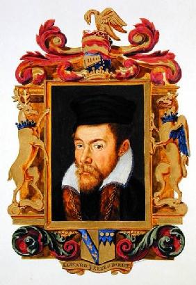 Portrait of Edward Stanley (1508-72) 3rd Earl of Derby from 'Memoirs of the Court of Queen Elizabeth