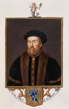 Portrait of Sir John Mason (1503-66) from 'Memoirs of the Court of Queen Elizabeth'