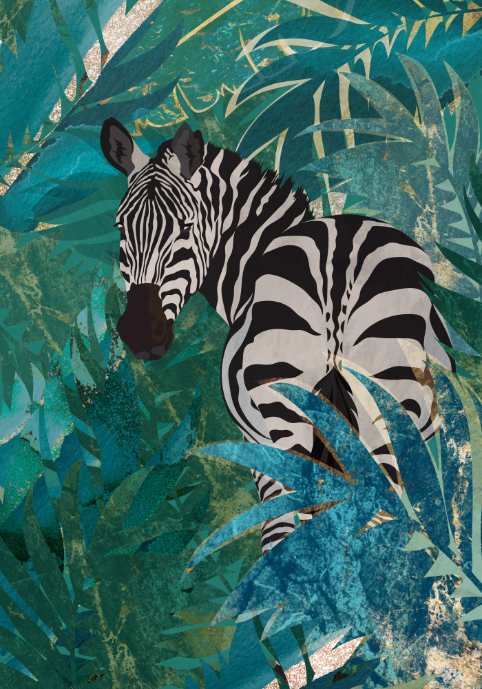 Zebra in the jungle 1 from Sarah Manovski