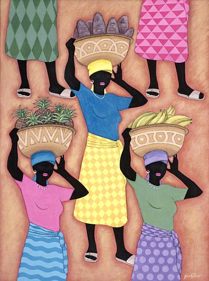 Market Day, 2002 (acrylic on canvas)  from Sarah  Porter