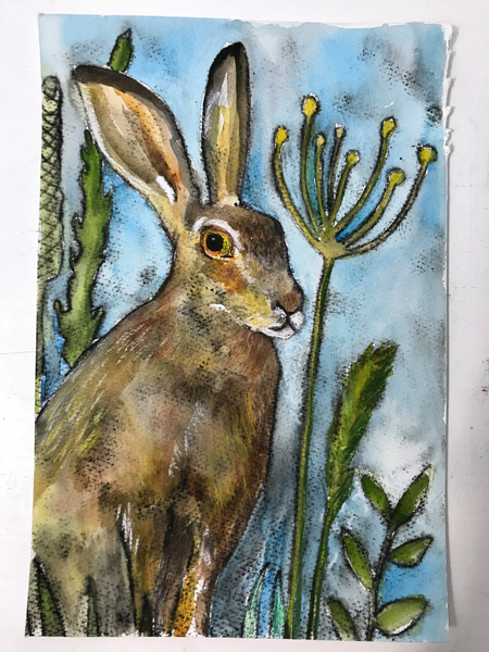 Hare with seed heads from Sarah Thompson-Engels