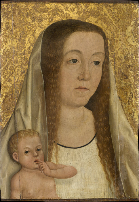 Female Saint with Child from Schwäbischer Meister um 1500