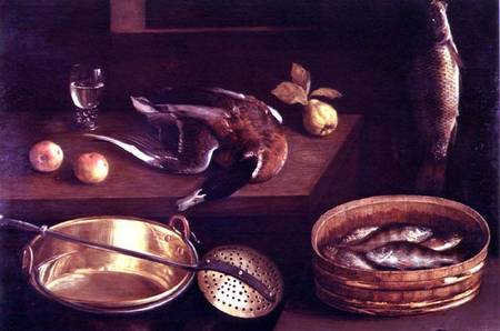 Still Life with Fish and a Duck from Sebastian Stosskopf