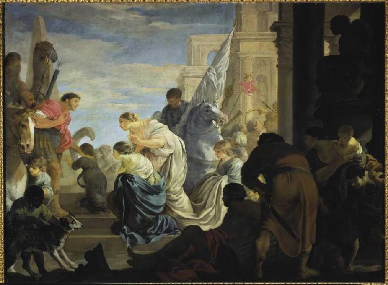The meeting of Antonius and Cleopatra from Sébastien Bourdon