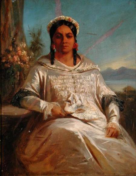 Queen Pomare IV (1827-77) of Tahiti from Sebastien-Charles Giraud