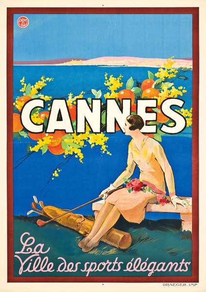 Poster advertising Cannes, from Sem