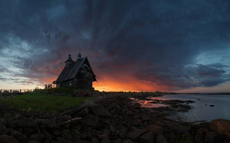 The old church on the coast of White sea from Sergey Ershov