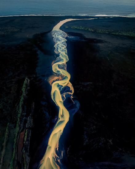 River under twilight
