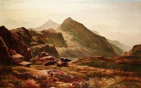 Highland scene from Sidnay Richard Percy