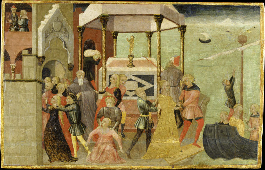 The Abduction of Helen from Sieneser Meister um 1430