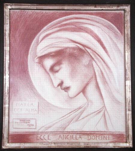Ecce Ancilla Domini: Mater Dei Alma from Simeon Solomon