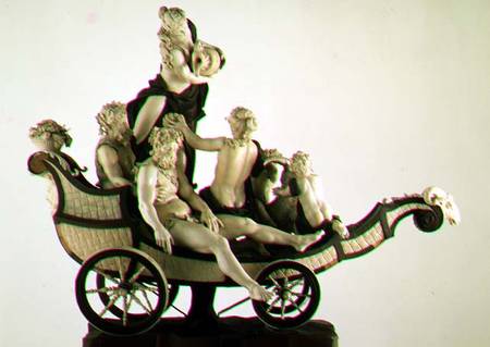 Chariot with Silenus, ivory sculpture, Munich from Simon Troger