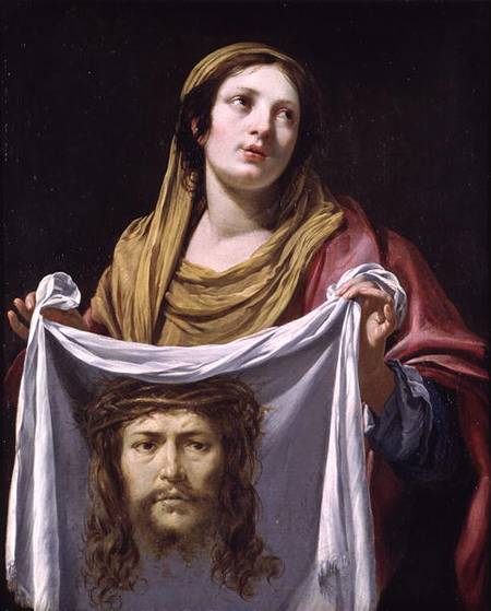 St. Veronica Holding the Holy Shroud from Simon Vouet