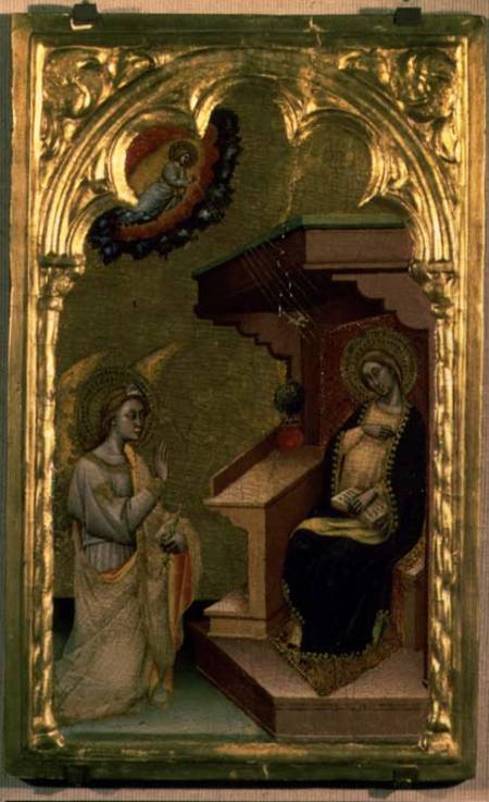 The Annunciation (tempera & gold on panel) from Simone de Crocefissi